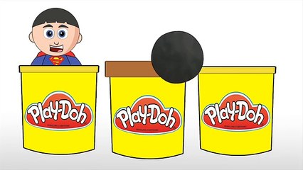 Супергерои эмодзи POOP v БЭТМЭН v СУПЕРМЕН, играть DOH Tubs | Plastilina KIDS Глина #Animation