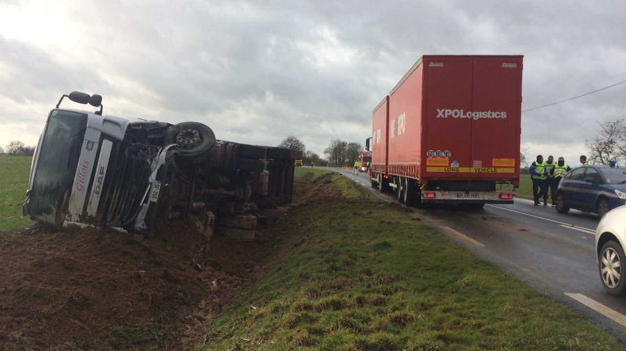 Accident entre une voiture et un camion ce vendredi 3 février
