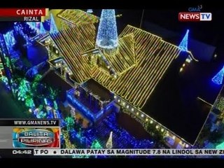 BP: Cainta Christmas house, tadtad ng Christmas lights at mga palamuti