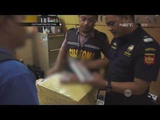 Petugas Bea dan Cukai Musnahkan Rokok yang Coba Diselundupkan Penumpang - Customs Protection