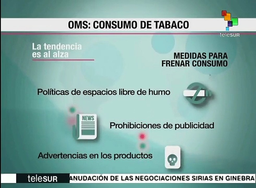 La OMS sugiere subir impuestos al consumo del tabaco