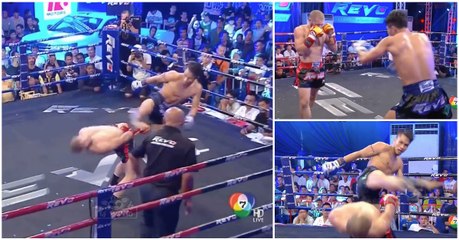 Lutador de kickboxing usa movimento "Matrix" para escapar de golpe do adversário