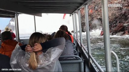 ¿Quieres ver un acantilado de lava caliente? ¡Debes tener ‘nervios de acero’!