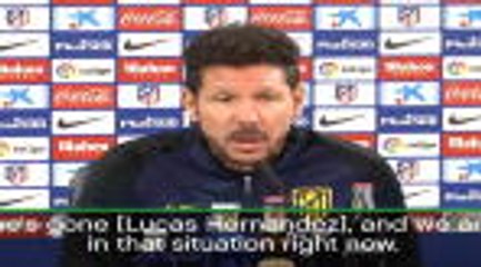 Simeone tight lipped on Hernandez arrest