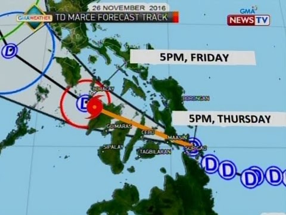 Bagyong Marce, nag-landfall sa Siargao Island