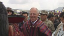 Pedro Pablo Kuczynski inicia obras de nuevo aeropuerto de Cuzco y manda callar a críticos