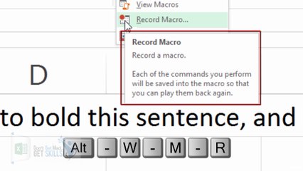 Quick Steps To Record A Macro