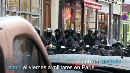 Ataque con machete a militares en Carrusel del Louvre de París