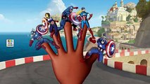 CAPTAIN AMERICA Finger Family Nursery Rhyme | Captain America Cartoons Finger Family Children Rhymes