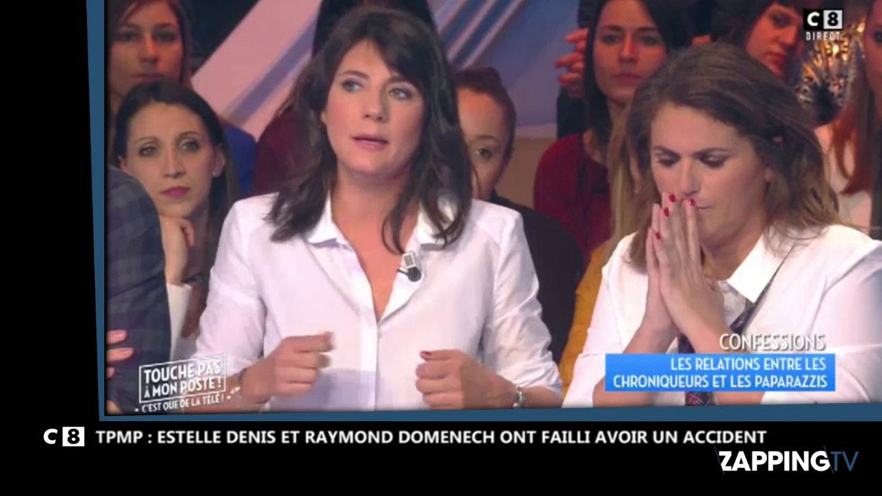 TPMP : Estelle Denis et Raymond Domenech ont failli avoir un accident à cause des paparazzis (vidéo)