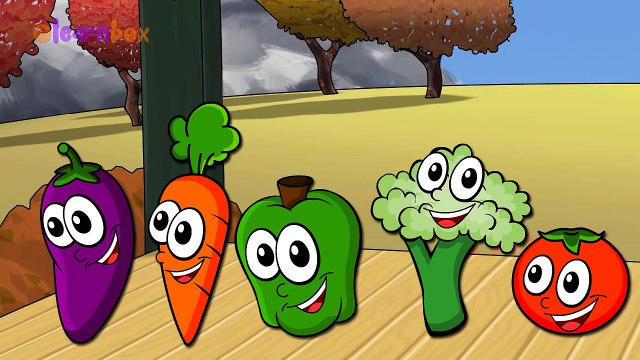 Vegetables Cartoons Animation Singing Finger Family Nursery Rhymes for Preschool Childrens Song