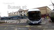 Buses outside Lakeside Shopping Centre February 2017