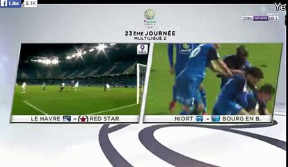 Jeremy Choplin Goal HD - Niort 2-2 Bourg Peronnas 03.02.2017