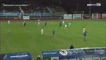 Adrian Dabasse Goal HD - Niort 1 - 2 Bourg Peronnas - 03.02.2017 HD (Full Replay)