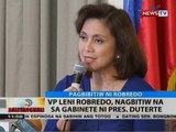 BT: VP Leni Robredo, nagbitiw na sa gabinete ni Pres. Duterte