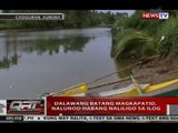 Dalawang batang magkapatid, nalunod habang naliligo sa ilog