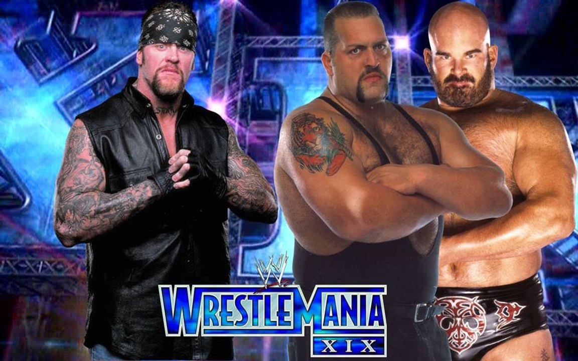 WWE WrestleMania 19: The Undertaker vs The Big Show & A-Train