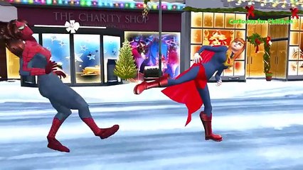 Daddy Spiderman Vs Superman Finger Family Cartoons for kids | Spiderman Vs Superman Finger Family