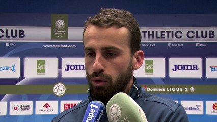 Après HAC - Red Star (1-1), réaction d'Alexandre Bonnet