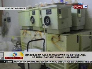 Shabu lab na kaya raw gumawa ng 4.8 tonelada ng shabu sa isang buwan, nadiskubre
