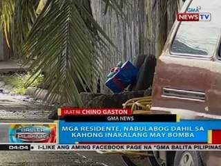 BP: Mga residente, nabulabog dahil sa kahong inakalang may bomba