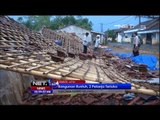 NET24 - Hujan deras di Jember menerjang gudang produksi genteng hingga nyaris rata dengan tanah