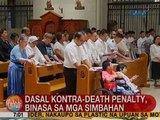 UB: Dasal vs. death penalty, binasa sa mga simbahan