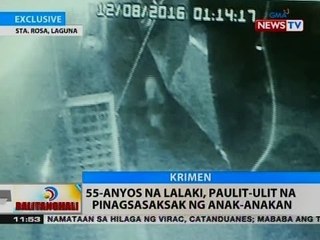 BT: 55-anyos na lalaki, paulit-ulit na pinagsasaksak ng anak-anakan