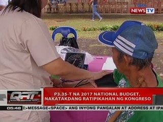 QRT: P3.35-T na 2017 National Budget, nakatakdang ratipikahan ng kongreso