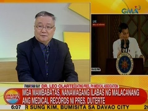 UB: Mga mambabatas, nanawagang ilabas ng Malacañang ang medical records ni Pres. Duterte