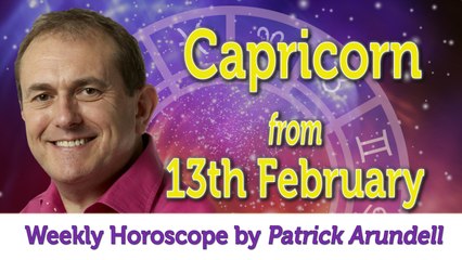 Capricorn Weekly Horoscope from 13th February 2017
