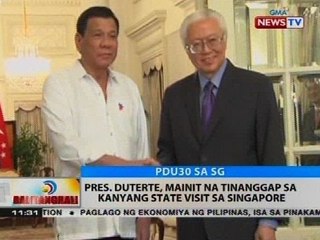 Pres. Duterte, mainit na tinanggap sa kanyang state visit sa Singapore
