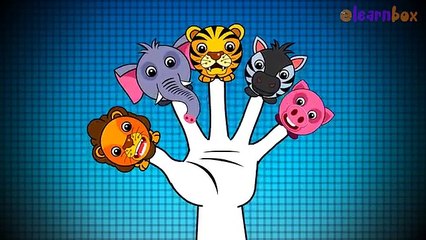 Wild Animals Cartoons Animation Singing Finger Family Nursery Rhymes for Preschool Childrens Song