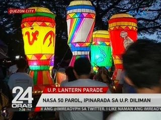 Nasa 50 parol, ipinarada sa U.P. Diliman