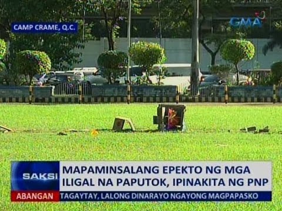 Saksi: Mapaminsalang epekto ng mga iligal na paputok, ipinakita ng PNP