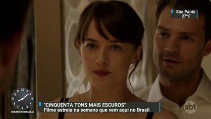 SBT Brasil acompanha os bastidores do lançamento de ´50 Tons Mais Escuros´