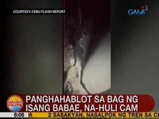 UB: Panghahablot sa bag ng isang babae, na-hulicam