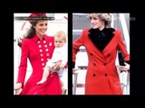 Kemiripan busana Kate Middleton dan Putri Diana