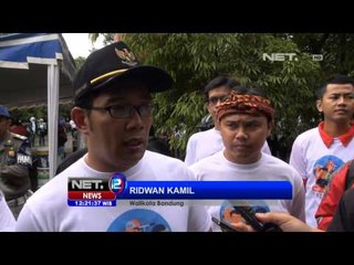 NET12 - Ridwan Kamil Membuat lubang Biopori untuk Resapan Banjir