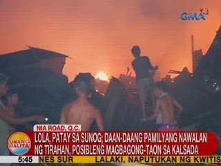 UB: Lola, patay sa sunog sa NIA Road, QC kagabi