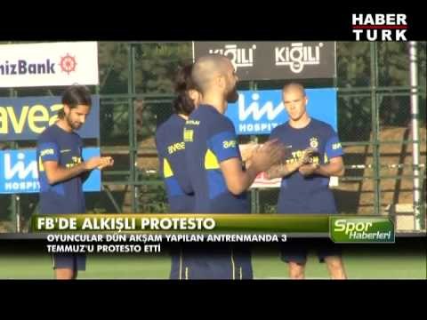 FB'li futbolculardan alkış protestosu