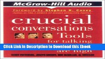 [PDF] Download Crucial Conversations: Tools for Talking When Stakes Are High Online Ebook