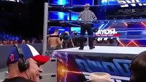 WWE Smackdown Live 17 January   AJ Styles vs The Miz Full Match John Cena Ringside