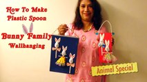 How to Make Plastic Spoon Bunny Wallhanging _ Animal Special-jiK8LHYJgcs