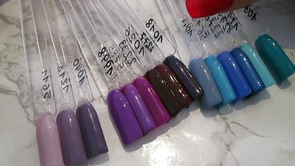 Swatches Vernis Semi-Permanent NDED - Palette Mauves et Bleus _ Melissa Easy Nails-y2Vu3Pb-9uQ