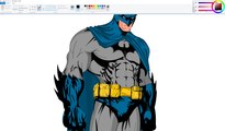 How I Draw using Mouse on Paint - Batman