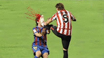 Top 10 Brutal Fouls Tackle on Lionel Messi
