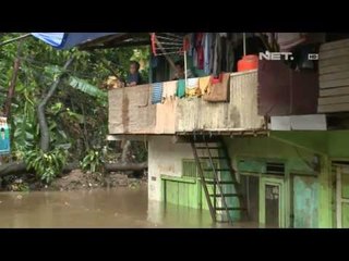 NET 17 - Ratusan rumah di Halim Jakarta Timur di rendam banjir
