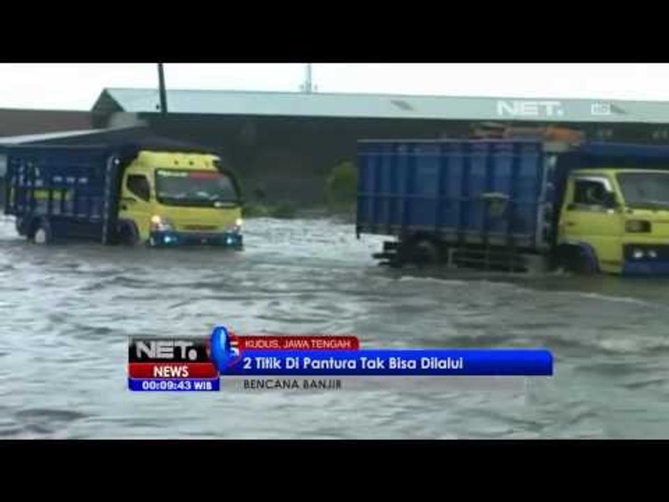 NET24 - 2 Titik di jalur pantura Kudus Jawa Tengah terendam banjir