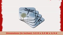 3dRose cst793242 Dreams and Wishes Dandelions and Dragonflies Soft Coasters Set of 8 136dcab5
